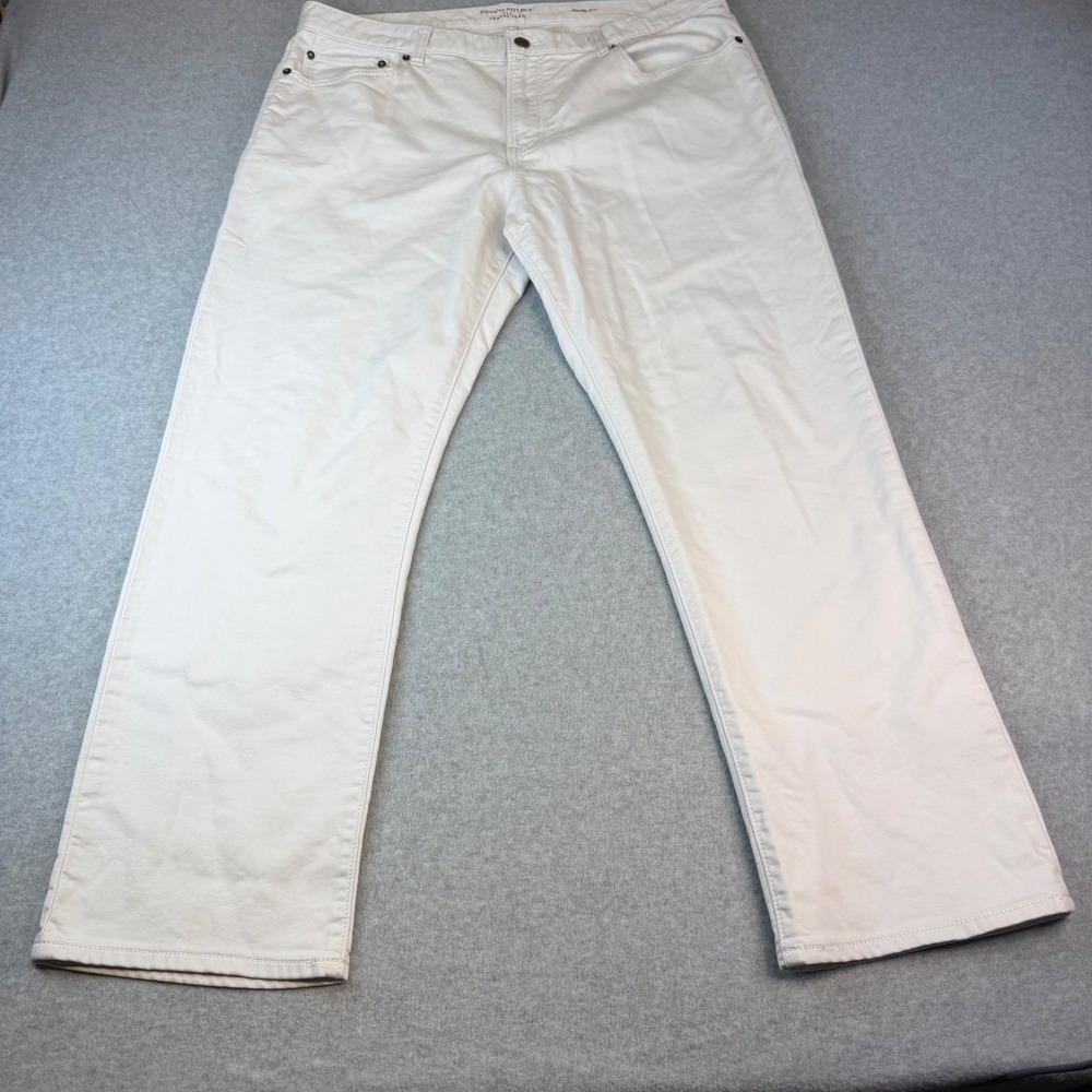 Banana Republic Mens Traveler Jean Slim Fit Silver Screen Grey 36x30 S/494005